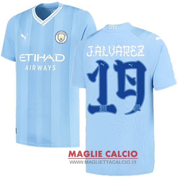 J. Alvarez thailandia nuova prima divisione magliette manchester city 2023-2024